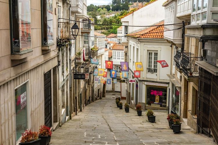 Le centre historique de Betanzos.