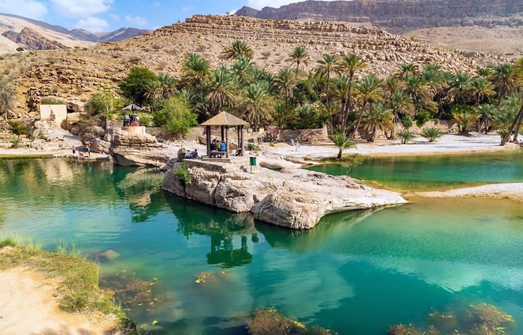Wadi de Bani Khalid baignade