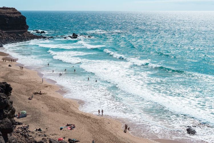 Les vagues au large de Fuerteventura.