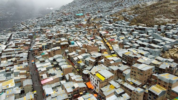 Vue aérienne de La Rinconada