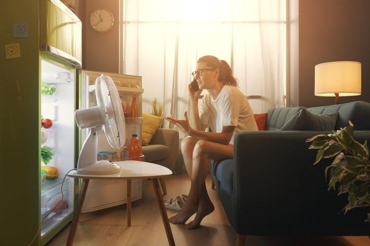 La climatisation évite d'avoir à laisser le frigo ouvert, mais consomme quand même beaucoup en électricité