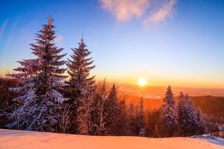 Courchevel à l'aube de Noël