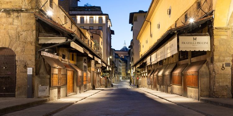 Die Ponte Vecchio in den ruhigsten Stunden: nachts