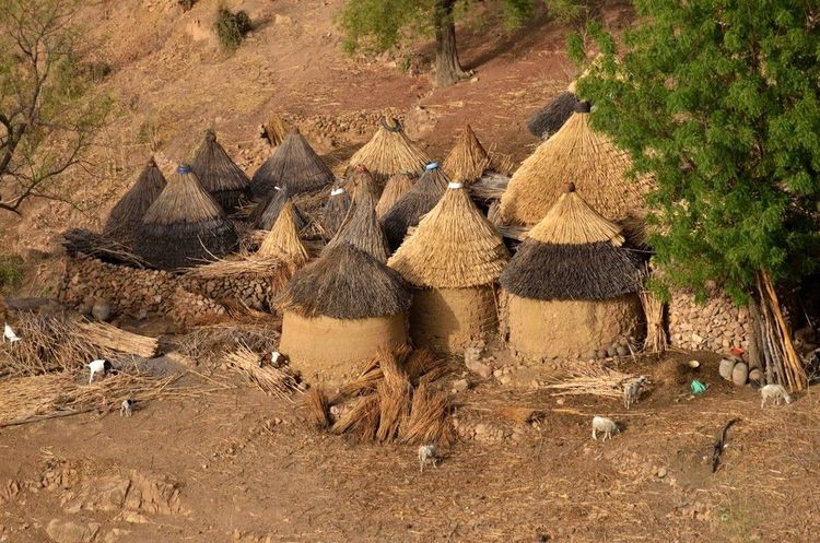 Huttes dans les monts Mandara, au Cameroun