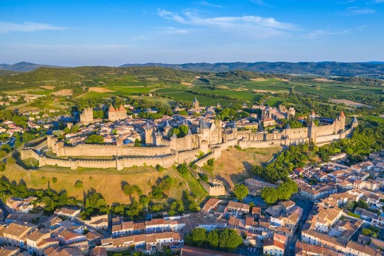 La cité médiévale de Carcassonne.