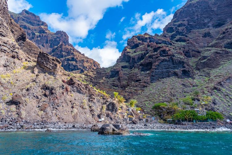 Der Strand von Masca auf Teneriffa, Kanarische Inseln, Spanien, Europa