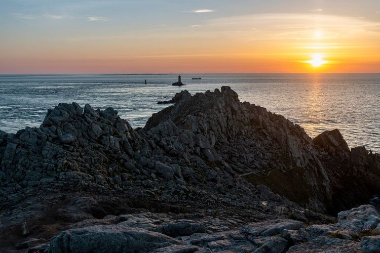 Le coucher de soleil sur la pointe du Raz