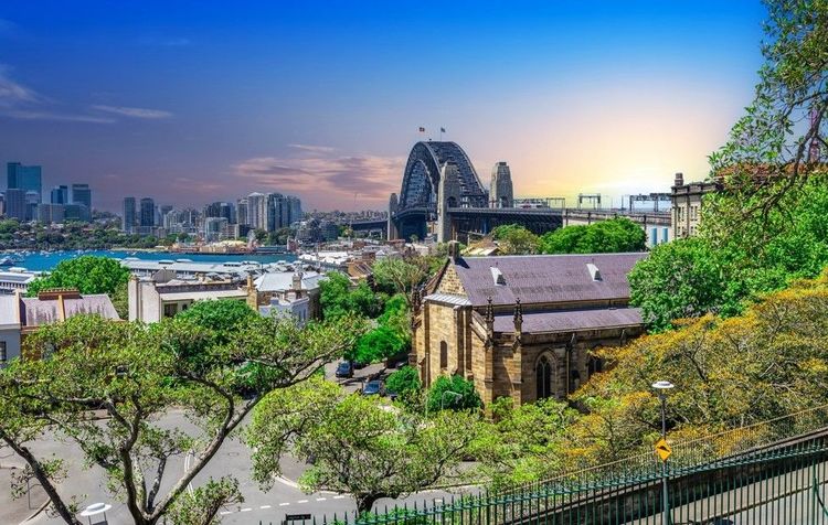 Le port de Sydney vu depuis Observatory Park