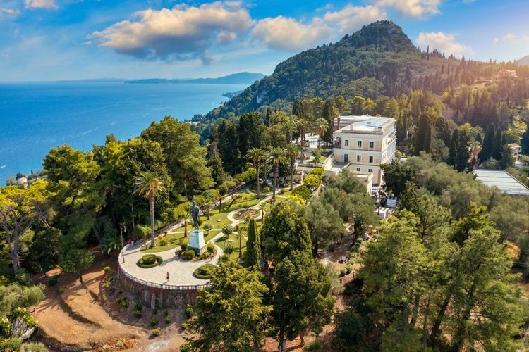 Palais d'Achille sur l'île de Corfou, Grèce