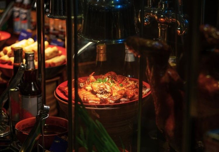 Plat préparé dans un restaurant de Sanlitun