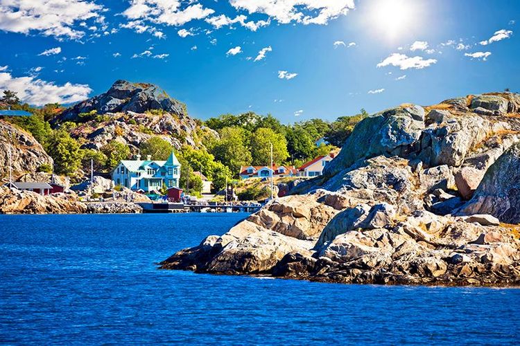 Arrivée sur l'île de Brännö