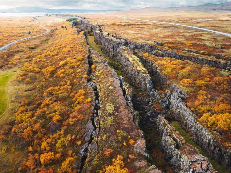 Thingvellir, canyon de Pingvellir,