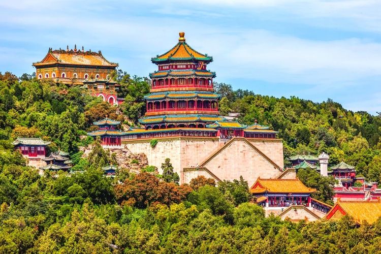 Le Palais d'été, la Tour de la Fragrance de Bouddha