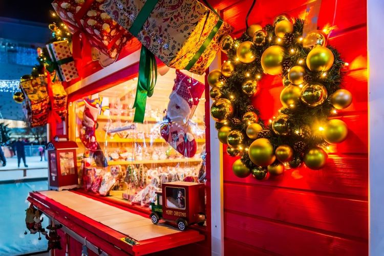 Stand sur le marché de Noël de Craiova