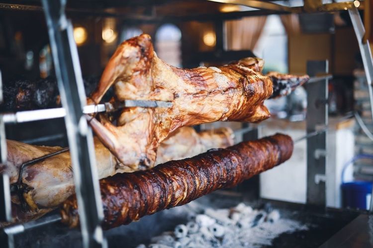 Agneau rôti à la grec