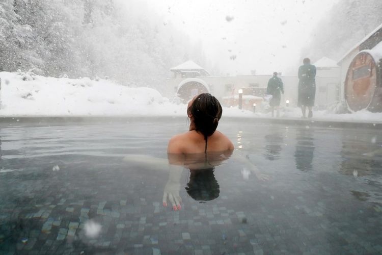 Dans les thermes de Saint-Gervais