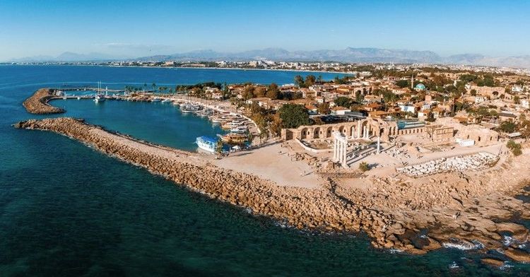 Vue aérienne sur la partie maritime de Sidé