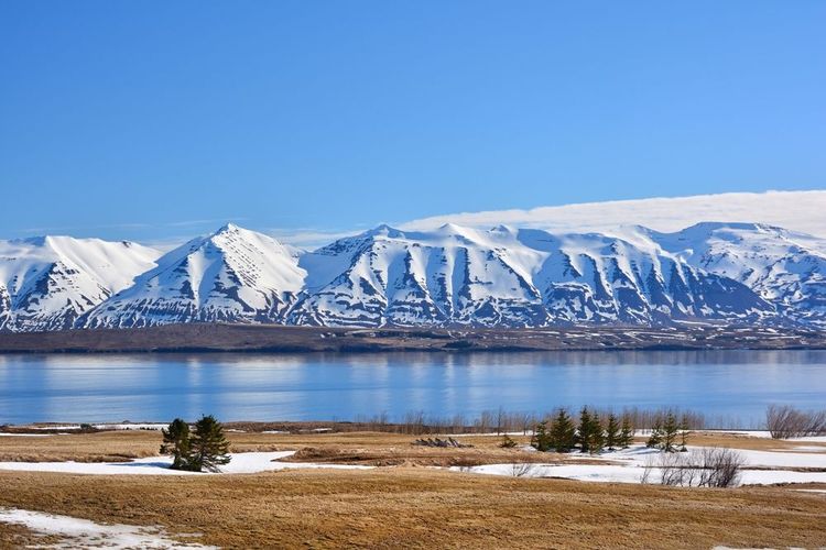 Le fjord d’Eyjafjörður enneigé
