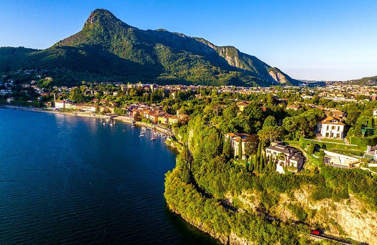 Malgrate, à l'ouest, où se finit le lac de Côme