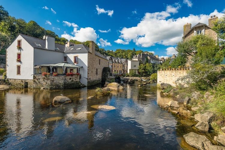 la ville de Pont-Aven en Bretagne sud.