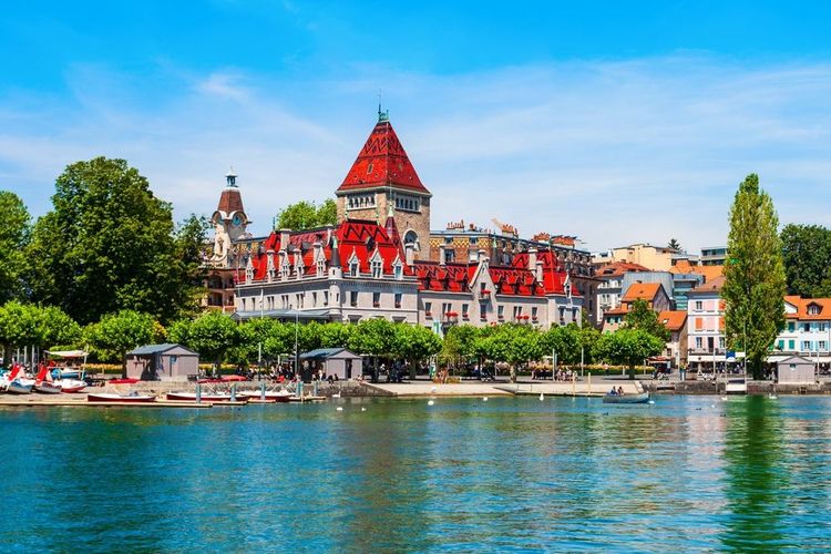 Le Château d'Ouchy de Lausanne en Suisse