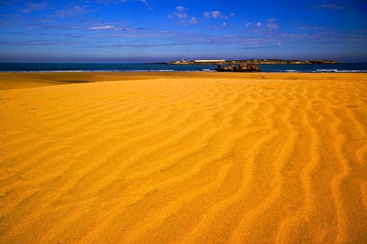 Dune de sable aux abords de l'île