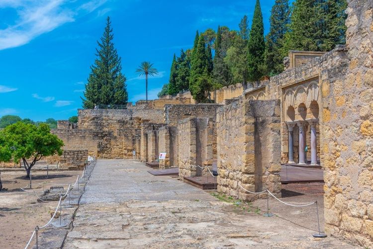 Les ruines de la Medina Azahara, Cordoue, Espagne 