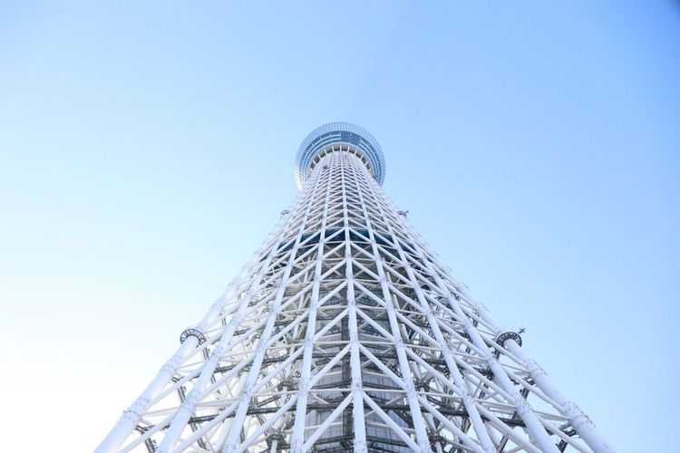 La Tokyo Skytree vue d'en-bas