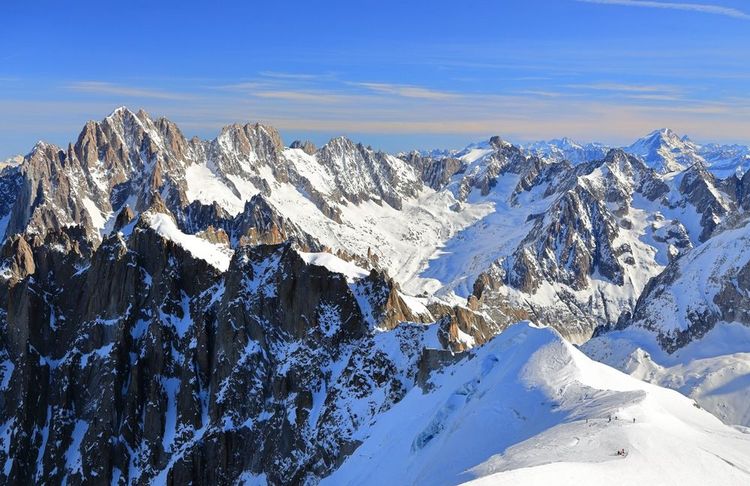 Le Mont Blanc vue depuis l'Aiguille du Midi