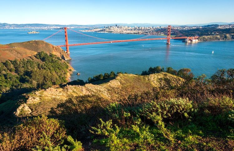 L'une des plus belles vues sur San Francisco, depuis le Julian Trail