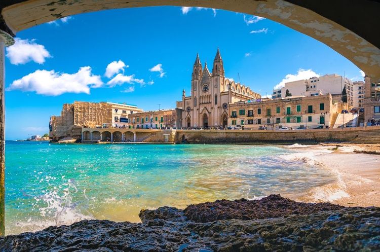 Vue de Balluta Bay, Malte