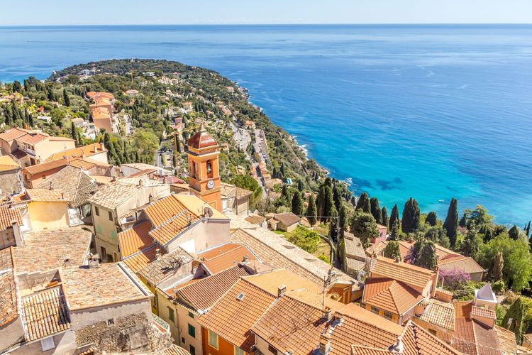 View of the heights from Roquebrune-Cap-Martin