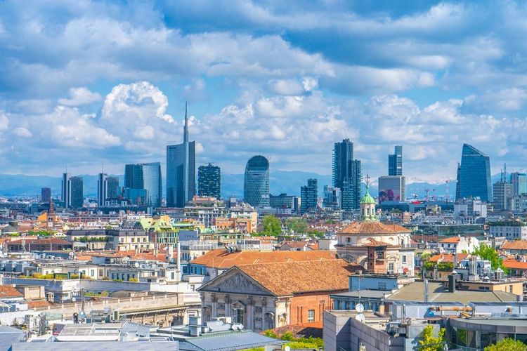 Skyline de Milan, Italie