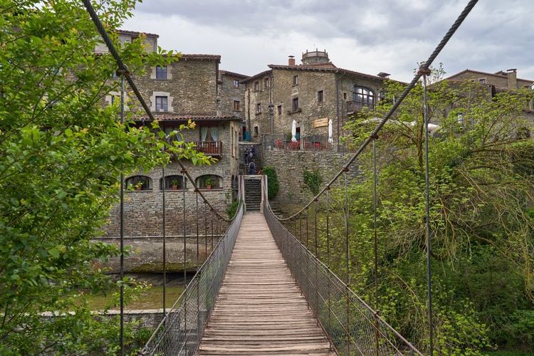 Le pont suspendu, Rupit, Osona, Barcelone,