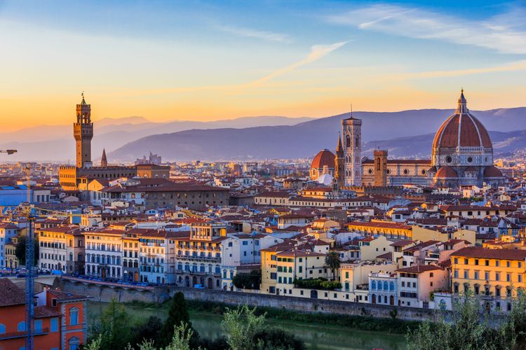 Blick auf ganz Florenz