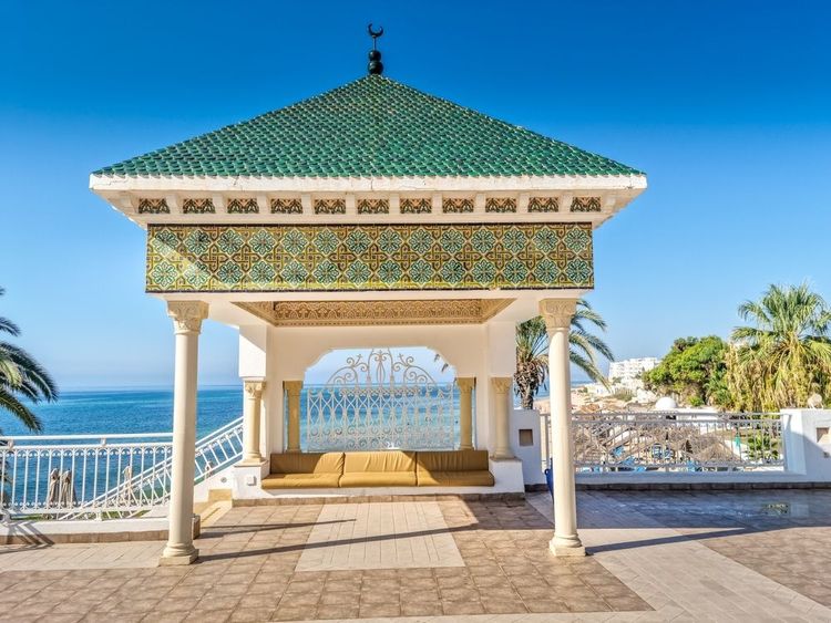 Pavillon avec vue sur la mer à Hammamet