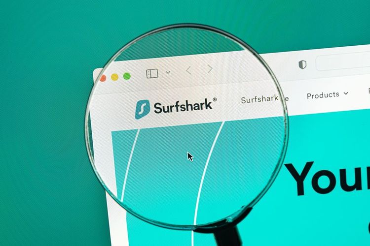 Le site internet de Surfshark