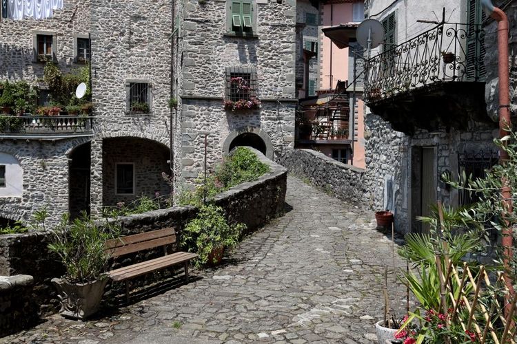 Les ruelles de Bagnone en Toscane