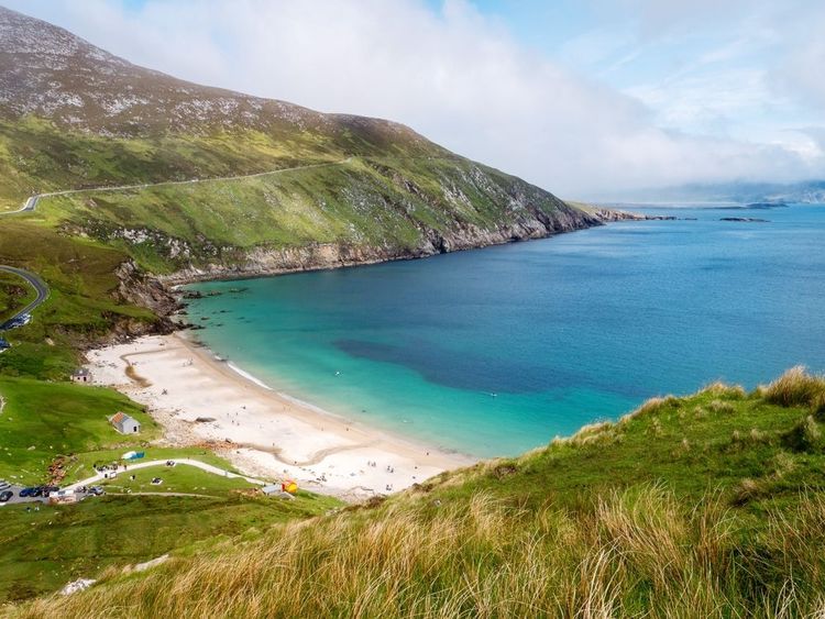 Baie de Keem, île d'Achill, comté de Mayo, Irlande