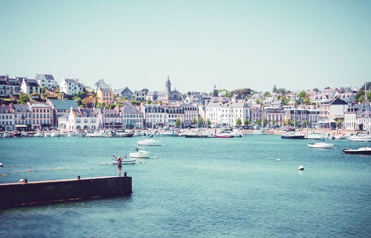 Le port et le front de mer d'Audierne