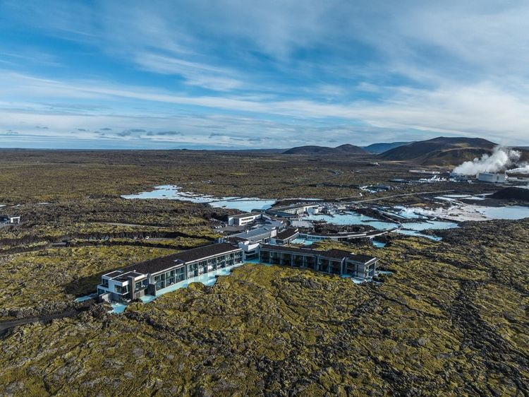 Les eaux thermales du Blue Lagoon