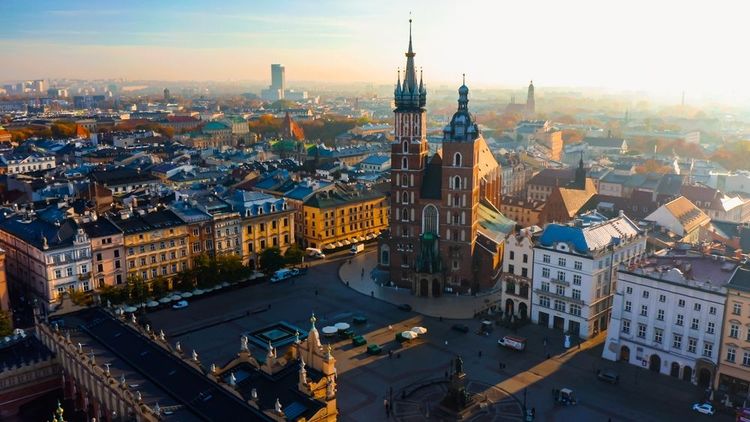 Place du Marché à Cracovie