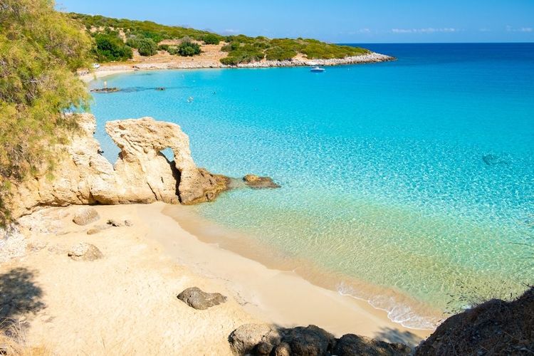 Plage de Voulisma en Crète