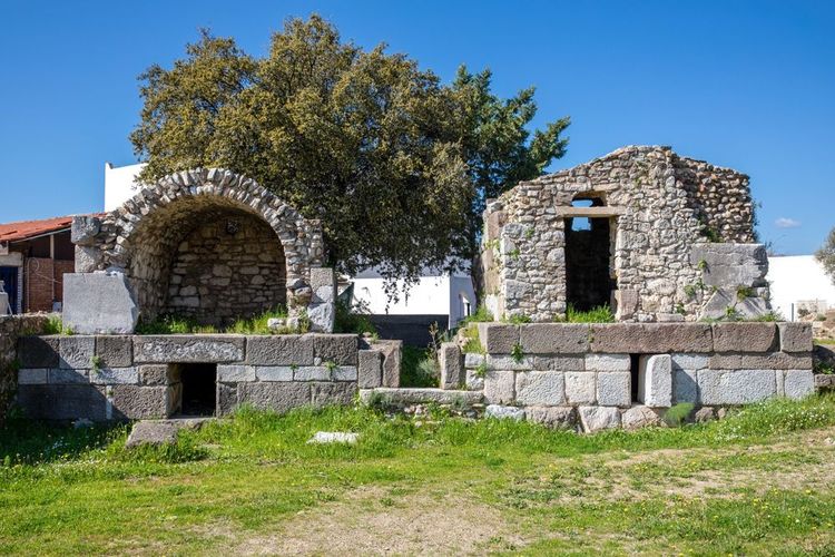 Vestiges du cimetière de l'ancienne ville d'Halicarnasse