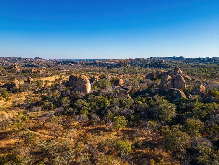 Les formations rocheuses du parc national de Matopos, Zimbabwe