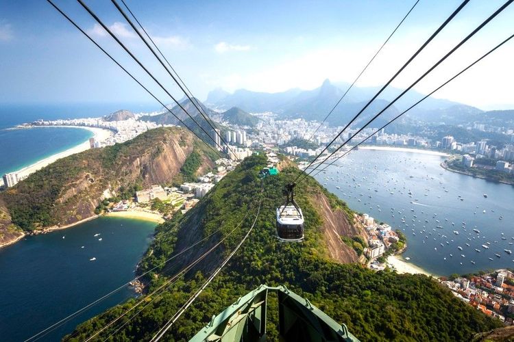Le téléphérique du Pain de Sucre, Rio de janeiro