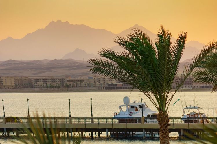 Coucher du soleil sur la Mer Rouge, Egypte, Hurghada