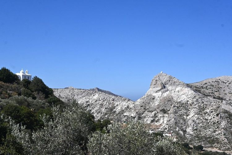 Le mont Zas dans le centre de Naxos
