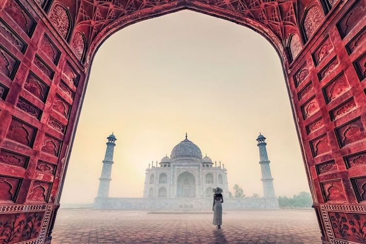 Taj Mahal à Agra, Uttar Pradesh, Inde