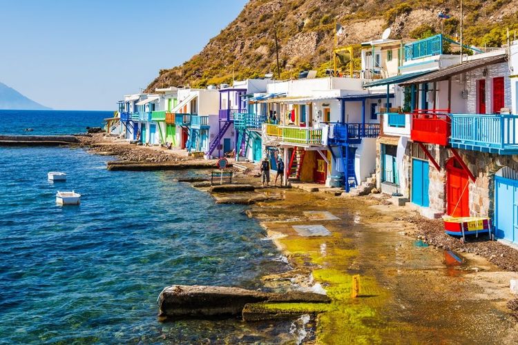 Le petit village de Klima est une petite merveille de couleurs